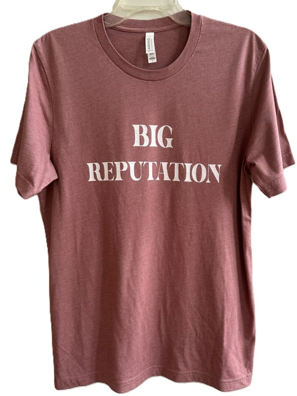 Big Reputation T-shirt Size Large Mauve Taylor Swift Lyric End Game